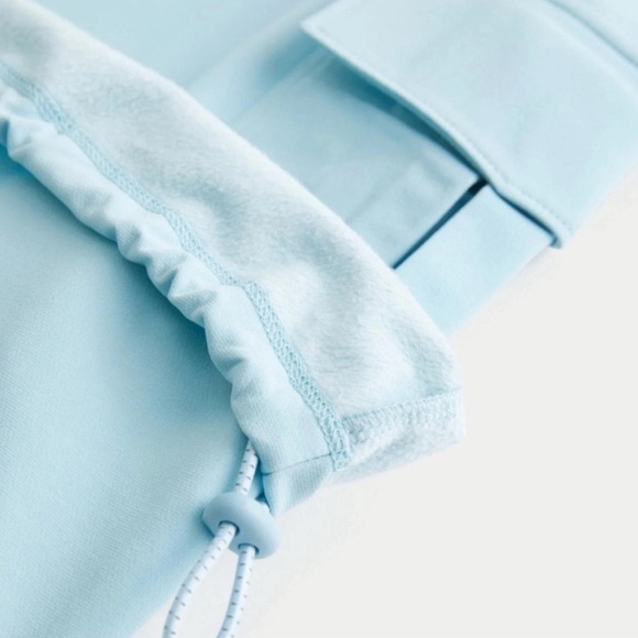 Gilly Hicks NWT Recharge Cargo Pants fleece lined drawstring hems pockets XL - Picture 4 of 14